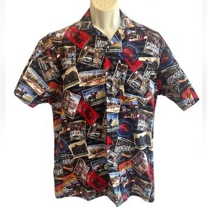 Vintage 90's Men's Hawaiian Shirt The Empire Co SZ M 100% Cotton